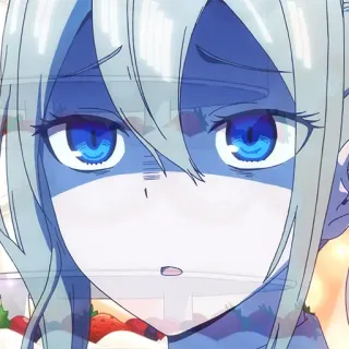 😨 468ff565 anime, meisje, cartoon telegram sticker