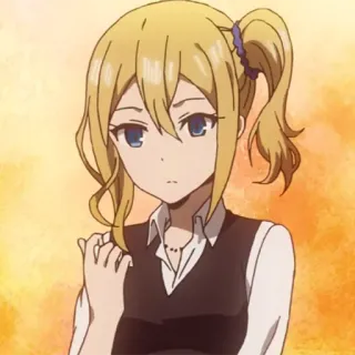 😪 d412b0ff Ai Hayasaka Kaguya-sama: Love Is War Anime, Blond, Meisje, Hayasaka, Kaguya-sama, Love is War telegram sticker