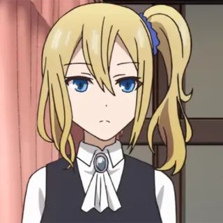 😕 e3b8d792 Kei Shirogane Kaguya-sama: Love Is War Anime, Cartoon, Personage, Kei Shirogane, Blond, Meisje, Kaguya-sama: Love is War telegram sticker