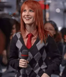 ❤️‍🔥 165f6d82 Hayley Williams музыка, певица, paramore, рыжие волосы, женщина, музыкант telegram sticker