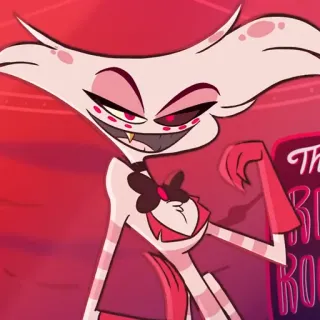 😏 0943a37c Angel Dust Hazbin Hotel Hoạt hình, Ác quỷ, Nhân vật, Hazbin Hotel, Angel Dust telegram sticker