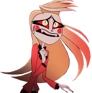 ๐ญ 1b9bc80e Charlie Morningstar Hazbin Hotel sad, worried, charlie, hazbin, hotel, cartoon, demon telegram sticker