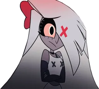 ๐ 4679170e Vaggie Hazbin Hotel cartoon, anime, demon, vaggie, hazbin hotel telegram sticker