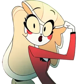 ๐ฎ 4ef93246 Charlie Morningstar Hazbin Hotel cartoon, demon, hazbin hotel, charlie, princess, hell telegram sticker