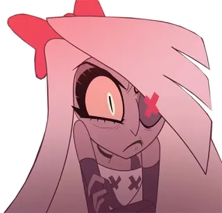 ๐คฌ 8e41a304 Vaggie Hazbin Hotel anime, cartoon, hotel, hazbin telegram sticker