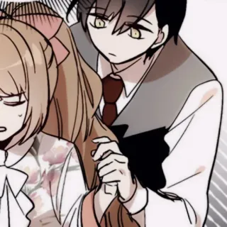 🕯 3624b27b Anime, Manga, Pasangan, Romansa, Karakter whatsapp sticker