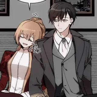 💸 6f888535 pasangan, romansa, manhwa, kartun, cinta, potret, hubungan, anime whatsapp sticker