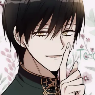 💸 c9b2fd6b Te-He! anime, karakter, kartun, tersenyum, potret whatsapp sticker