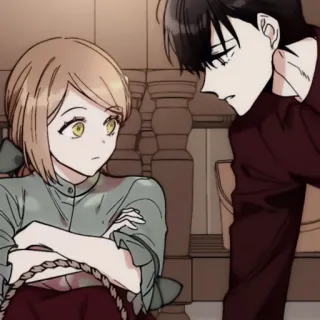 ✖️ e25b856a Anime, Manga, Karakter, Pasangan, Ilustrasi whatsapp sticker