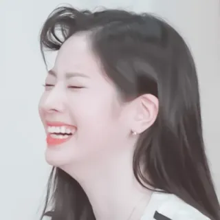 🎂 cc26dd5e portrait, woman, smiling, happy, asian, korean whatsapp sticker