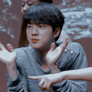 🇨🇾 0208cc0c Jin APPLE TAPO kpop, bts, jin, singer, music, idol whatsapp sticker