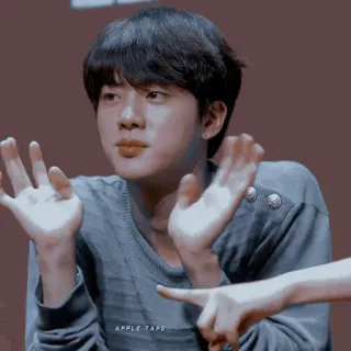 ⚜ 837b8acd APPLE TAPE kpop, singer, man, music, fan whatsapp sticker