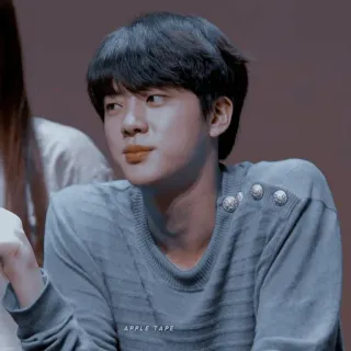 ⚜ c92a283e APPLE TAPE kpop, jin, bts, idol, singer, korean, artist, music whatsapp sticker