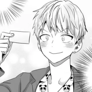 🎡 72485c22 Anime, Manga, Ragazzo, Panda, Disegno telegram sticker