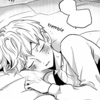 🎡 df1751e1 tremble dormire, manga, tremare, sonno, sogno, sudore, anime telegram sticker