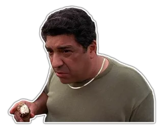 🍦 880b0ada Paulie Walnuts The Sopranos Mafieux, Italien, Les Soprano, Série TV, Paulie Walnuts whatsapp sticker