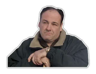 😒 e5267c6f Tony Soprano The Sopranos télé, gangster, crime, drame, hbo whatsapp sticker