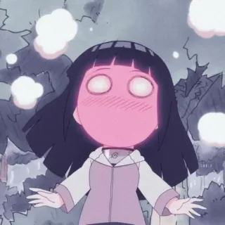 💎 21a1f8b2 Hinata Hyuga Naruto Anime, Mangá, Fofo, Hinata, Naruto, Ninja whatsapp sticker