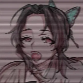 🦋 9857920b Shinobu Kocho Demon Slayer Anime, Personagem, Fanart, Ilustração, Shinobu, Borboleta whatsapp sticker