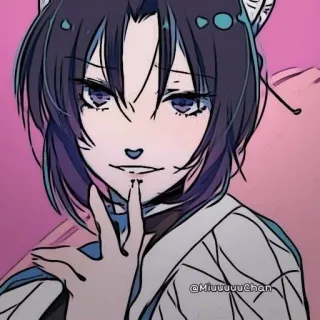 🦋 b5145d11 Shinobu Kocho Demon Slayer @MiuuuuChan Anime, Demon Slayer, Shinobu Kocho, Mangá whatsapp sticker