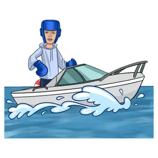 🚤 c0276c59 Boxe, Barco, Água, Esportes, Avatar, Desenho animado telegram sticker