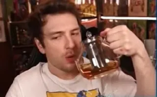 🍵 34333622 man, tea, drinking, portrait whatsapp sticker