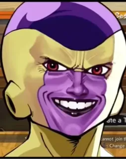 🗿 9e351ced Frieza Dragon Ball anime, manga, frieza, dragon ball, villain, character whatsapp sticker