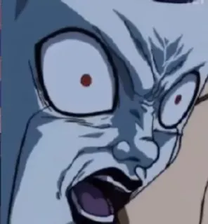 👾 ffba9f33 anime, shocked, expression, face whatsapp sticker