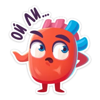 😒 17b84991 ой ли... cartone animato, adesivo, espressione, lingua russa, carino, personaggio telegram sticker