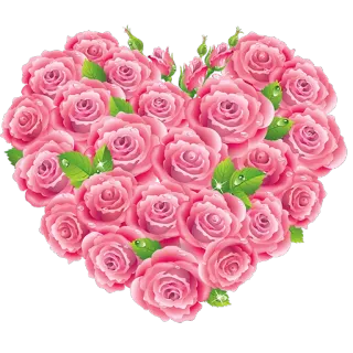 ❤ f36e00f5 mawar, hati, merah muda, bunga, cinta, romantis whatsapp sticker