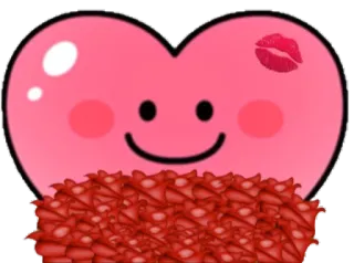 🌹 d5248cf4 ハート, キス, 愛, 絵文字 telegram sticker