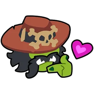 💕 8d4d1013 tengkorak, bajak laut, hati, ciuman whatsapp sticker