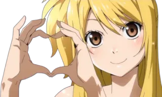 ❤ 29d0d84e Lucy Heartfilia Fairy Tail anime, fairy tail, lucy heartfilia, mage, kawaii telegram sticker
