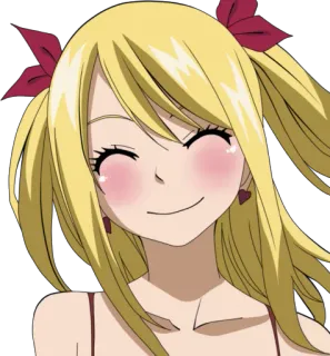 😊 2d7c5cbd Lucy Heartfilia Fairy Tail anime, cartoon, girl, cute, fairy tail, lucy heartfilia telegram sticker