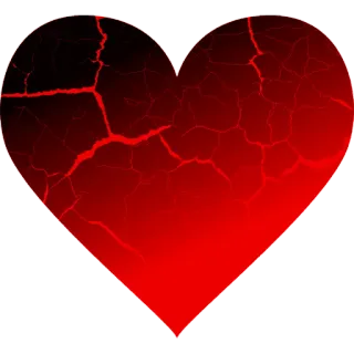 💔 0838315a hati, patah, cinta, retak, merah, berdarah telegram sticker