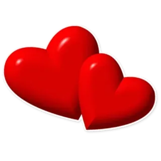 ❣️ 17440496 hati, cinta, romantis, valentine, hari valentine, merah telegram sticker