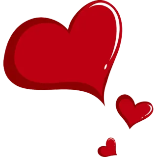 ❤️ 37a30b18 hati, merah, cinta, valentine telegram sticker