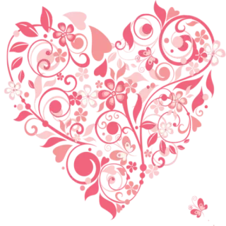 ❤️ 3b690068 hati, merah muda, berbunga, berornamen, dekorasi, hari valentine, cinta telegram sticker