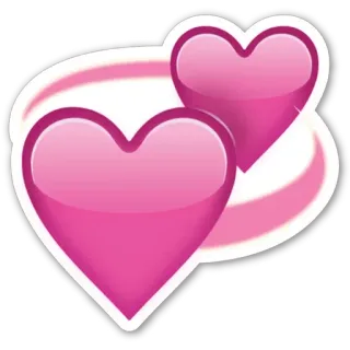 💞 e4e834f8 hati, cinta, merah muda, emoji telegram sticker