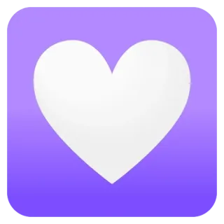 💟 a1c122d5 하트, 사랑, 보라색, 좋아요 telegram sticker