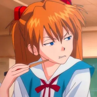 😒 7872a55d Asuka Langley Soryu Neon Genesis Evangelion อนิเมะ, ตัวละคร, อีวา, อีวานเกเลียน, อาสึกะ, อาสึกะ แลงลีย์ telegram sticker
