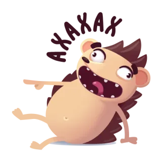 😂 175ecff3 刺猬, 动物, 卡通, 可爱, 搞笑 telegram sticker
