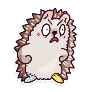 Hedgehog @artrarium whatsapp stickers