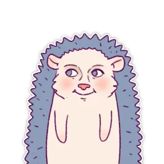 🌝 a72c9d1c jeż, zwierzę, słodki, naklejka telegram sticker