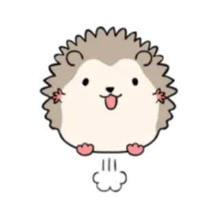😃 0948c4cc ёж, милый, животное, мультфильм telegram sticker