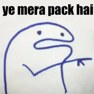 👉 b67c6780 ye mera pack hai Meme, Florkofcows, Komiks, Humor, Paczka telegram sticker