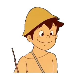 😄 f6364d01 การ์ตูน, เด็กผู้ชาย, ยิ้ม, ภาพเคลื่อนไหว, ตัวละคร whatsapp sticker