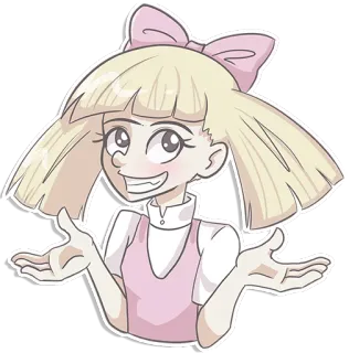 🙄 4ab2a6dd Helga Pataki Hey Arnold! dibujos animados, nickelodeon, chica, personaje, hey arnold, helga, pataki, encogerse de hombros telegram sticker