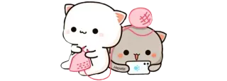 🥤 4a26379e Hepalie 고양이, 귀여운, 스티커 telegram sticker