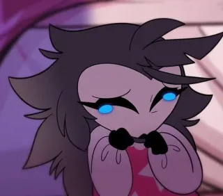 ❤️‍🩹 22a1c1c1 Octavia Goetia Helluva Boss Octavia, Helluva Boss, cartoon, anime, sticker, owl, demon whatsapp sticker